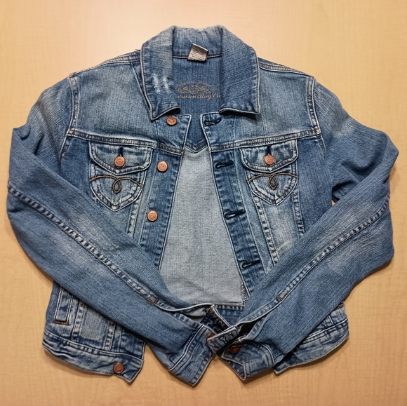 American Rag Denim Jean Cropped Jacket Size Small - Picture 1 of 9